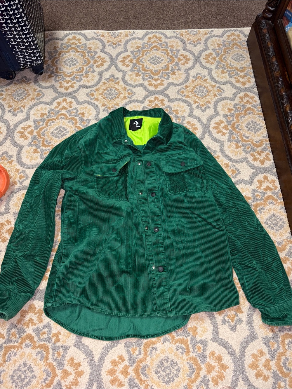 Converse green corduroy jacket
